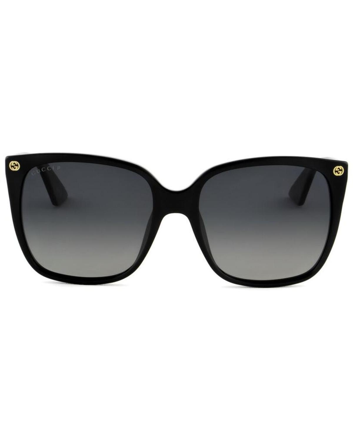 Gucci Black Square Sunglasses - GG0022S 57MM Amazon.com: Gucci Lightness Square Women Sunglasses GG0022S  main image 2