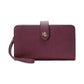 Crosshatch Leather Tech Wristlet