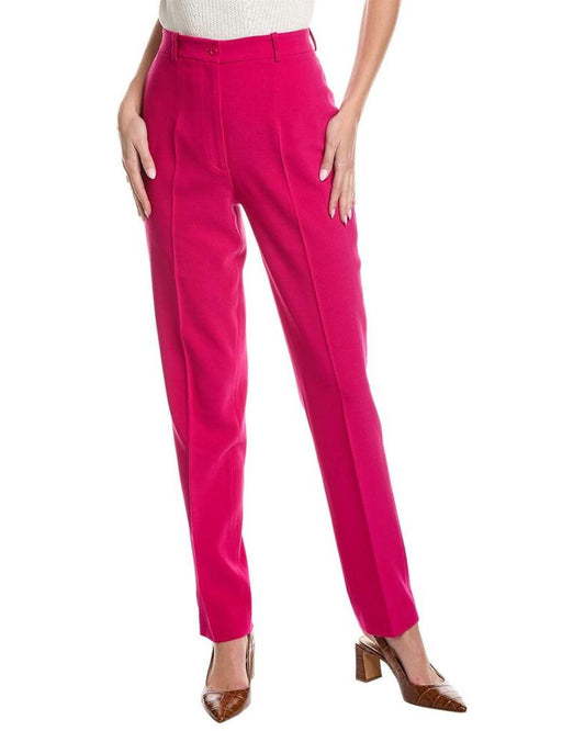 Michael Kors Collection High Waisted Wool-Blend Cigarette Pant