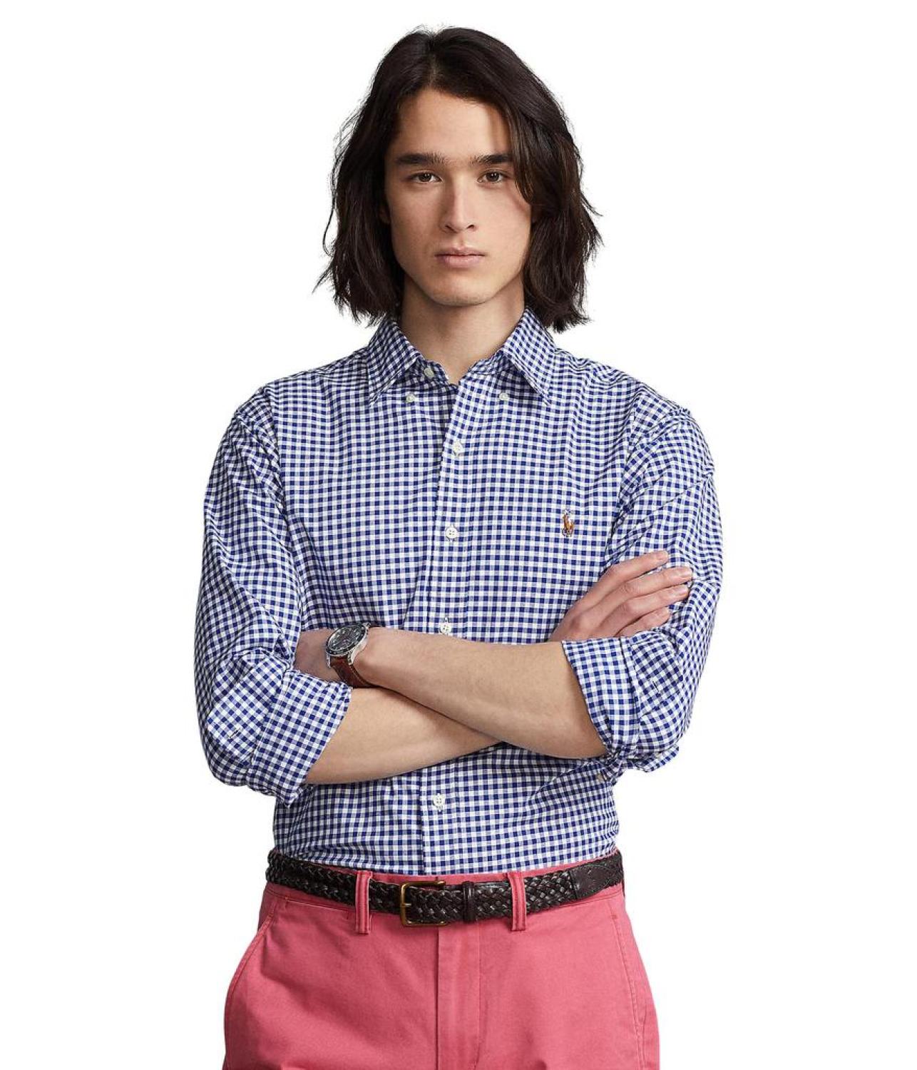 Polo slim fit online stretch oxford shirt