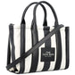 Marc Jacobs Striped Zip-Up Small Tote Bag