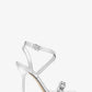 Asha Embellished Snake Embossed Leather Sandal