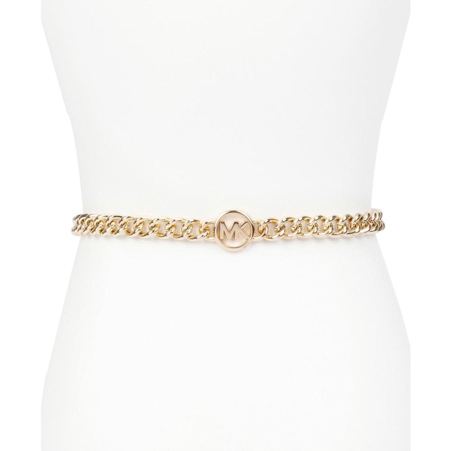 Women's MK Logo Metal Chain Belt