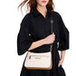 Hudson Colorblocked Pebbled Leather Small Convertible Crossbody
