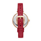 kate spade new york women's holland three-hand, rose gold-tone alloy watch