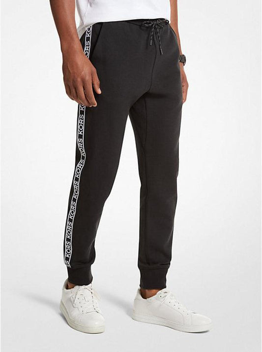 Logo Tape Cotton Blend Joggers
