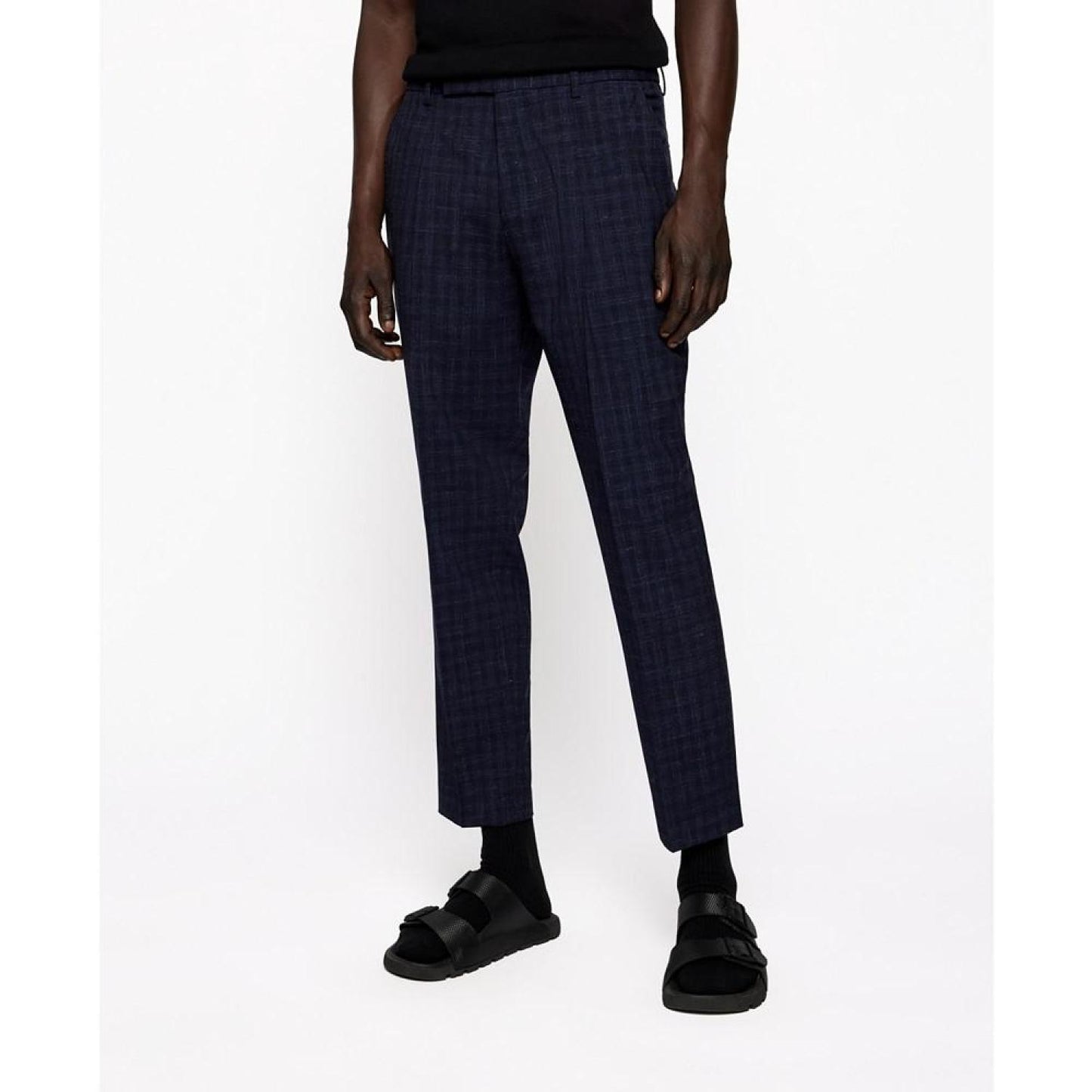Men's Checked Slim-Fit Suit