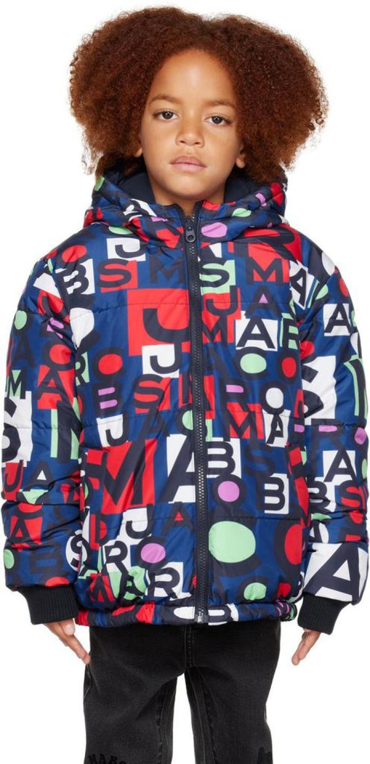 Kids Blue Padded Reversible Jacket