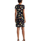 Petite Floral Stretch Jersey Short Sleeve Dress