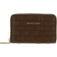 Jet Set Womens Leather Woven Card Case