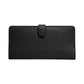 Smooth Skinny Snap-Tab Closure Leather Wallet
