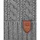Men's Cable-Cuff Logo Patch Beanie