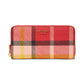 Morgan Museum Plaid Zip Around Continental Wallet