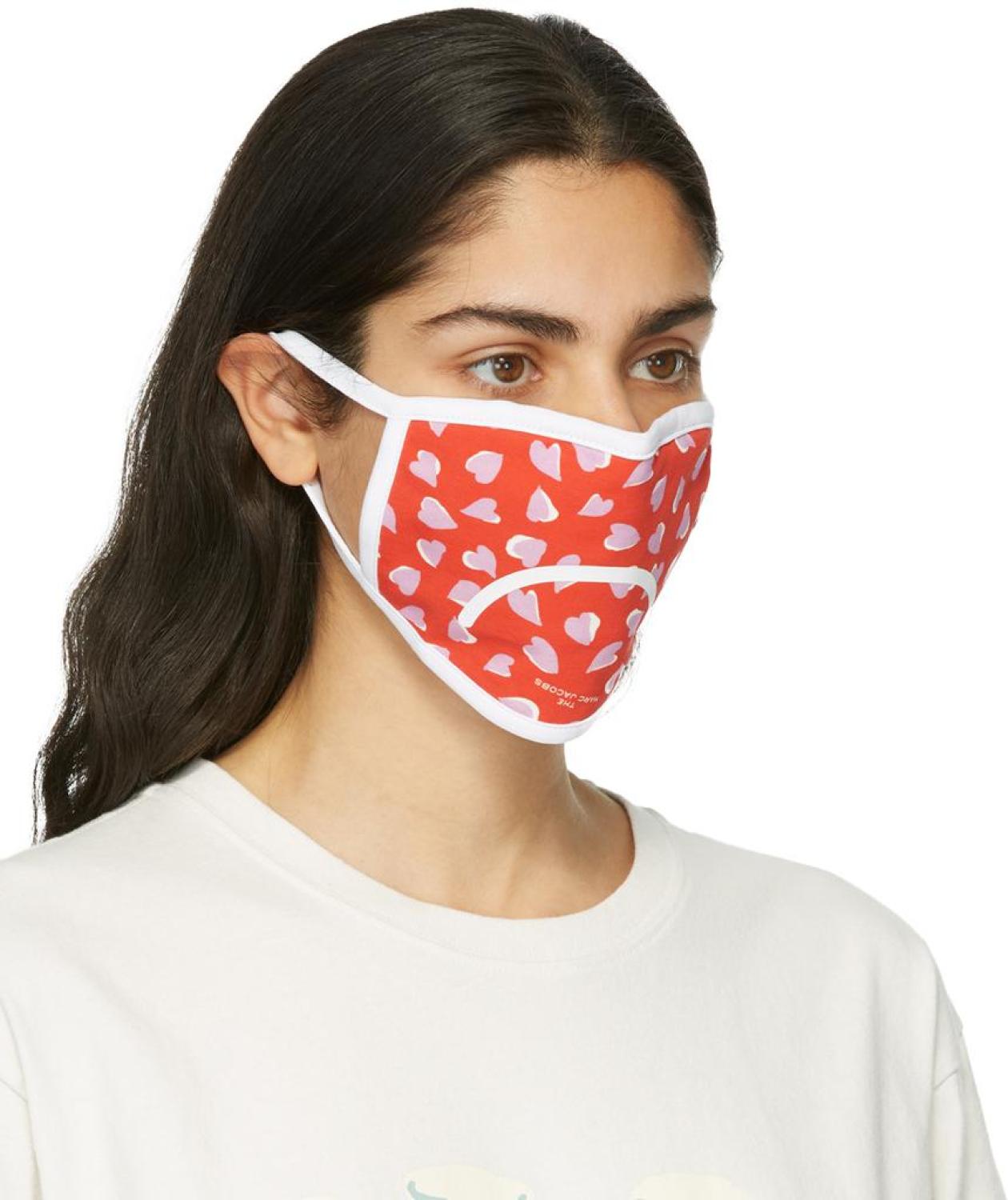 Three-Pack Multicolor Smiley Face Masks