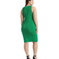 Plus Size Rib-Knit Sleeveless Dress