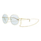 Round-Frame Metal Sunglasses