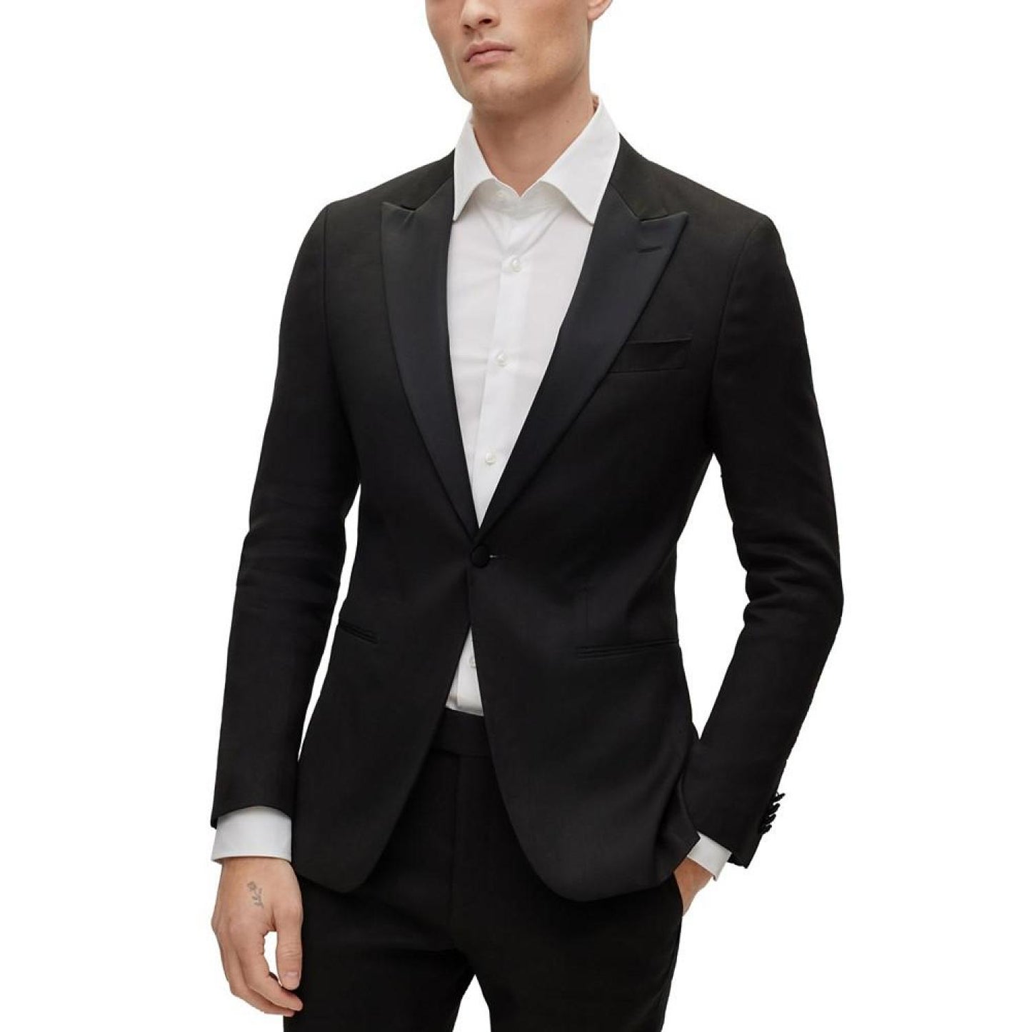 Men's Slim-Fit Blend Suit, 2 Piece Set