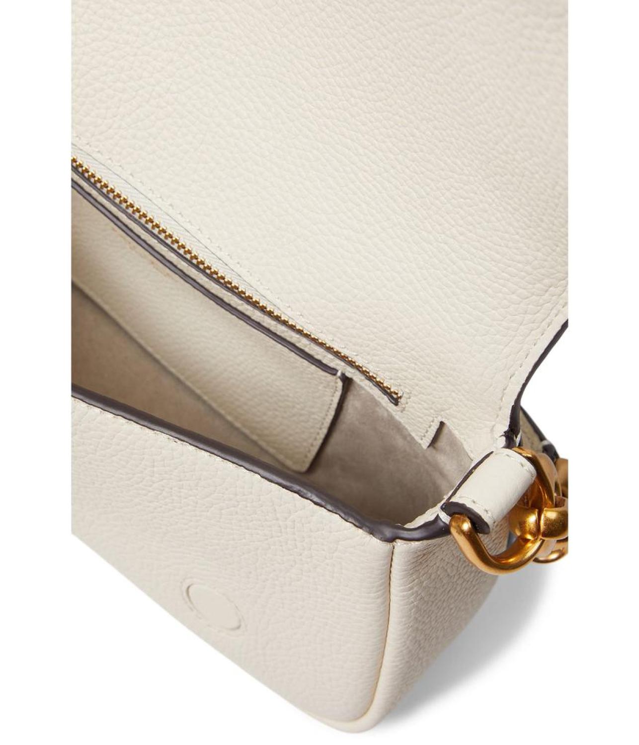 Gramercy Pebbled Leather Small Flap Shoulder Bag