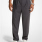Stretch Wool Flannel Belted Trousers