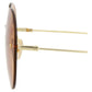 Round-Frame Metal Sunglasses