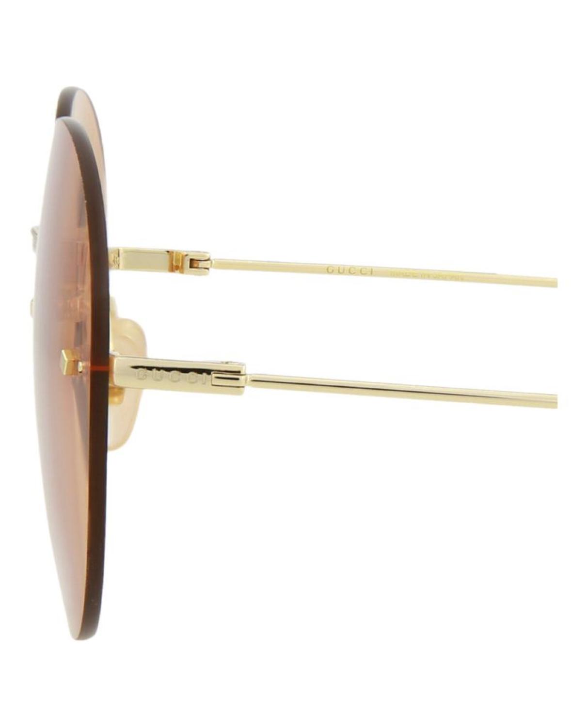 Round-Frame Metal Sunglasses