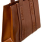 Chloé Woody Medium Leather Tote, os, Brown