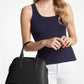 Veronica Medium Saffiano Leather Dome Satchel