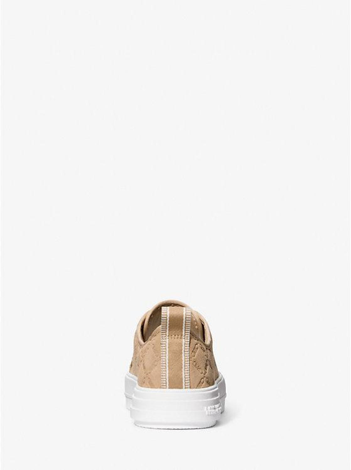Evy Empire Logo Embossed Suede Sneaker
