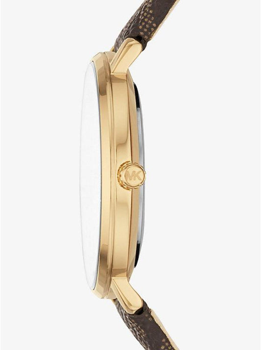 Pyper Logo and Gold-Tone Watch