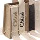 Chloé Woody Small Canvas & Leather Tote