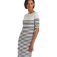 Striped Cotton Boatneck Dress