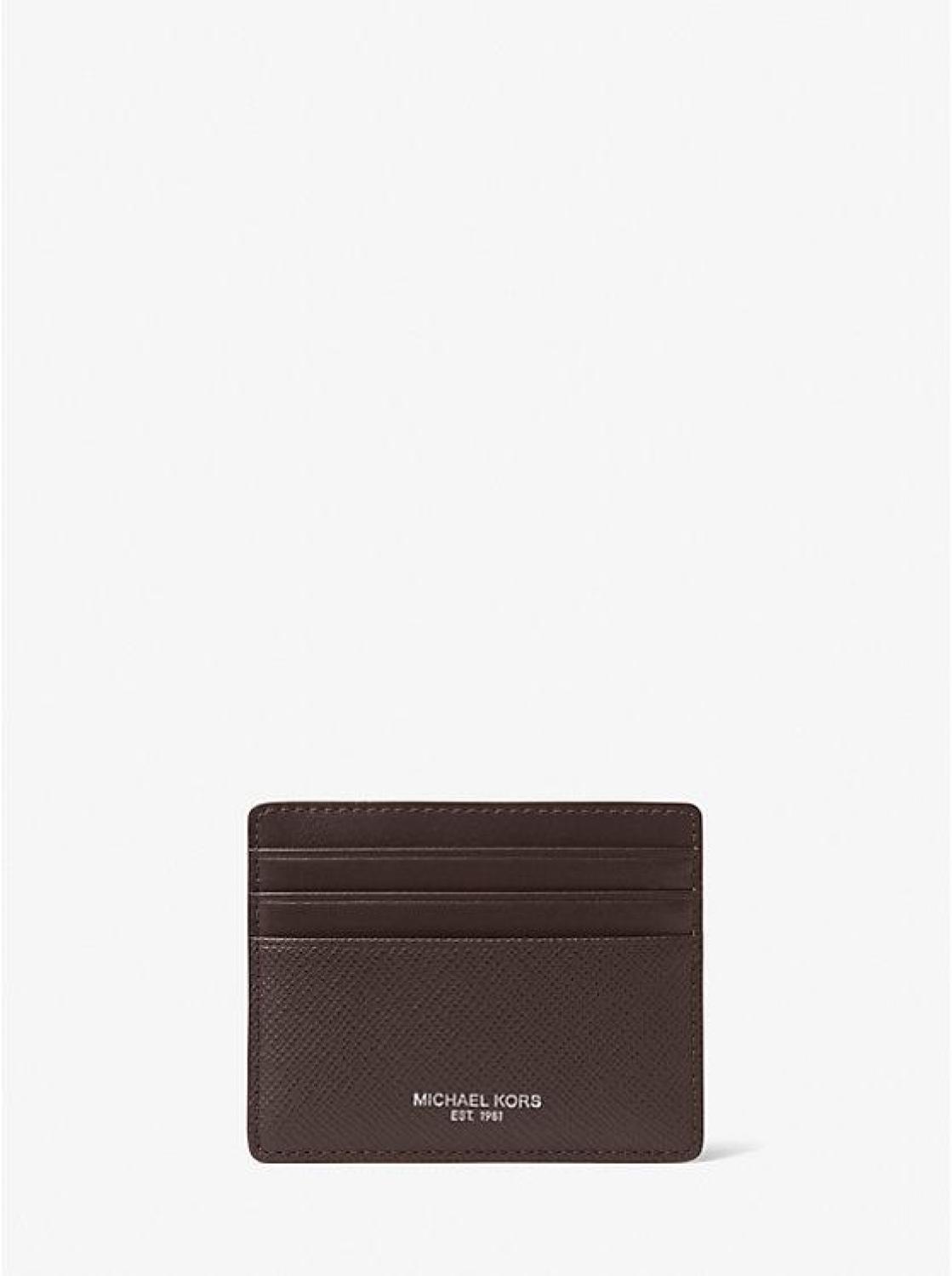 Harrison Crossgrain Leather Tall Card Case