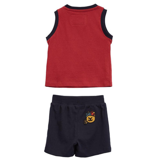 Baby Boys Embroidered Bear Tank Top and Shorts, 2 Piece Set