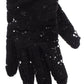 Dolce & Gabbana Black Wool Lace & Lamb Fur Elbow Gloves