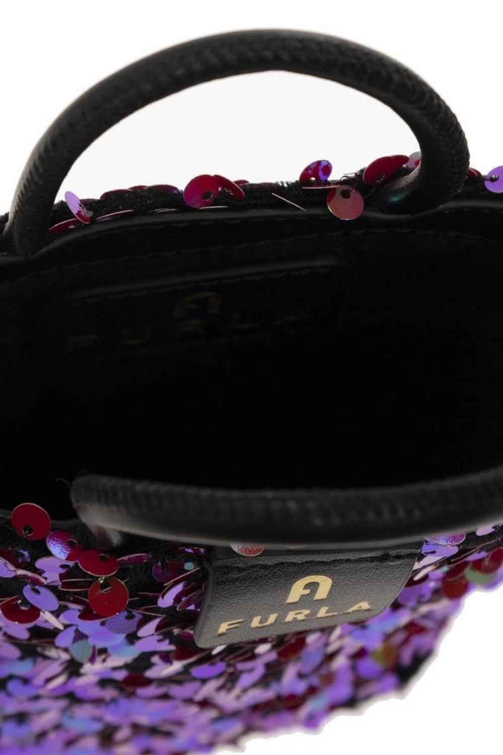 Furla Sequin-Embellished Mini Tote Bag