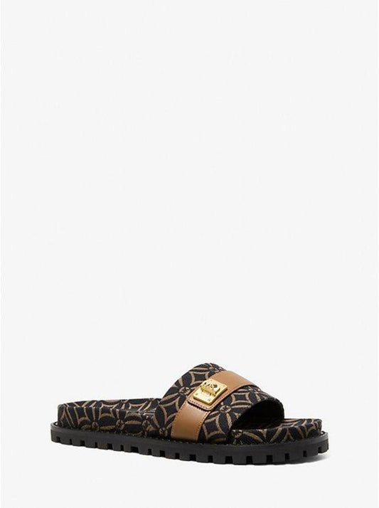 Padma Logo Jacquard Slide Sandal