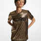 KORS Sequined Stretch Tulle T-Shirt