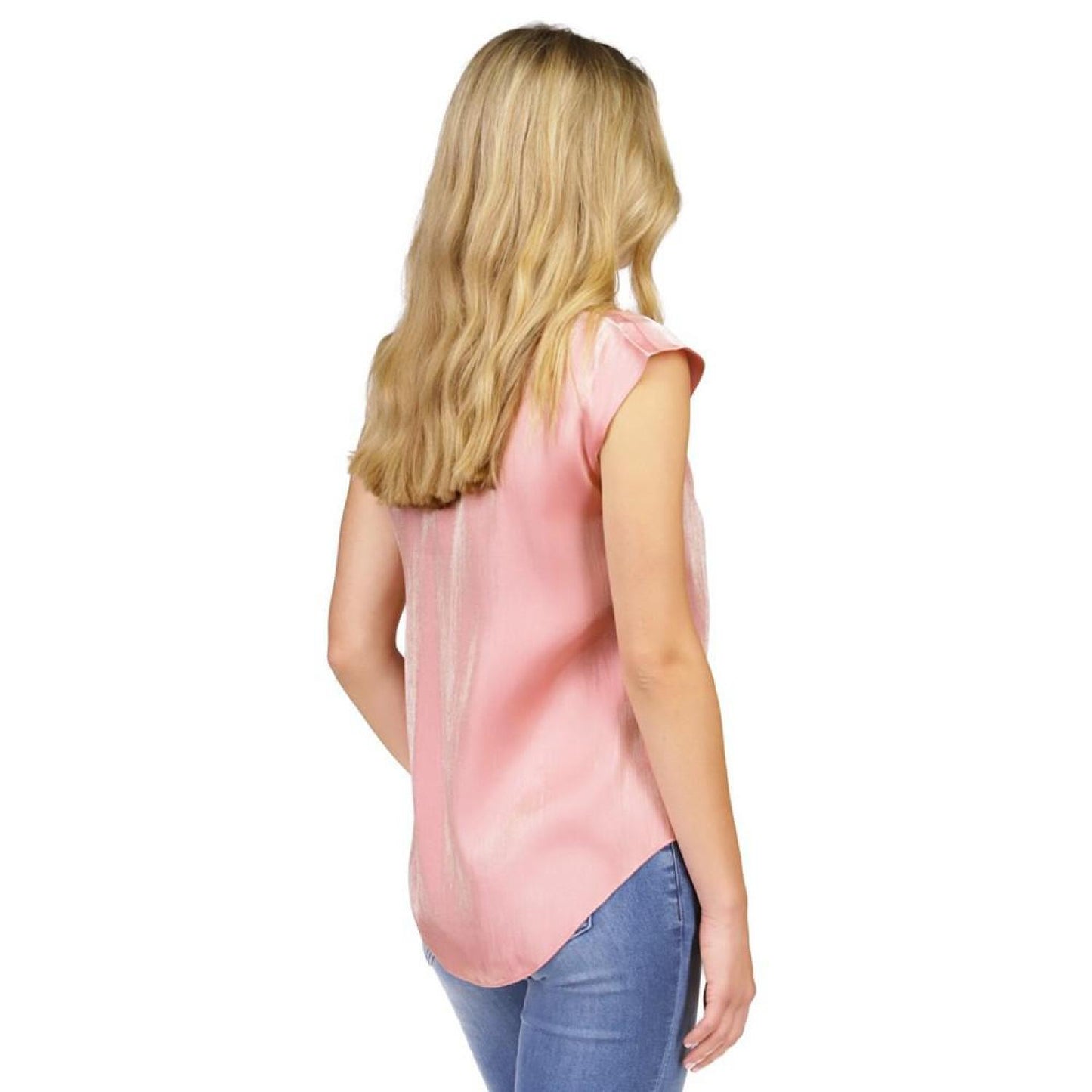 Women's Iridescent Pleated Top