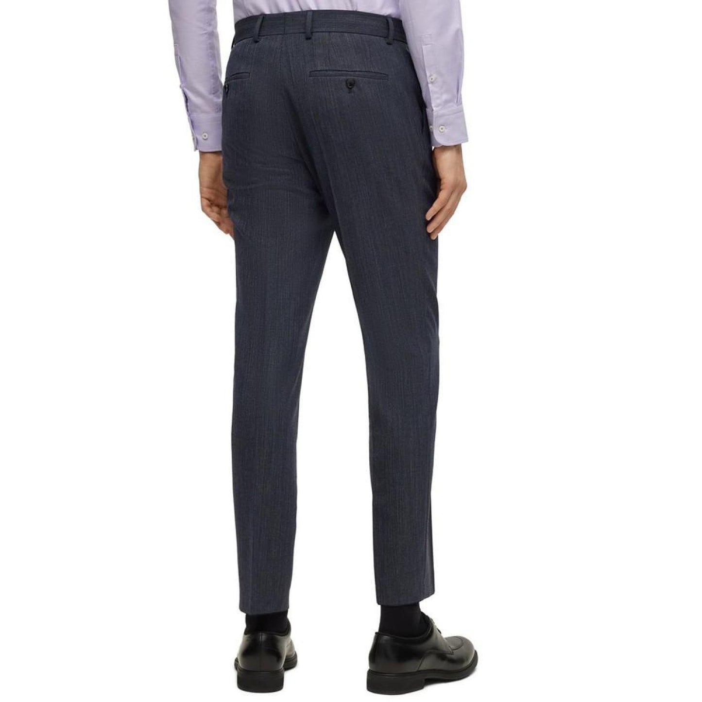 Men's Slim-Fit Two-Piece Micro-Patterned Suit