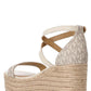 Michael Michael Kors Serena Logo Printed Wedge Sandals