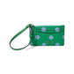 Morgan Sunshine Dot Printed Pvc Coin Card Case Wristlet