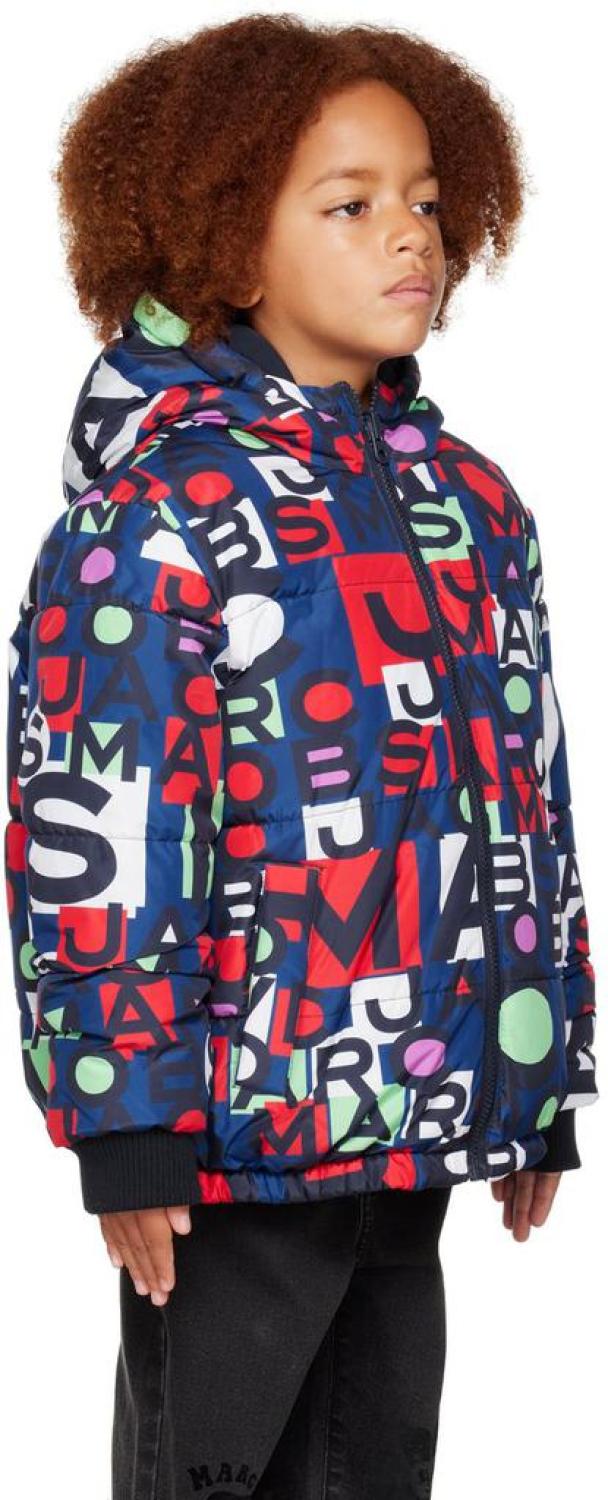 Kids Blue Padded Reversible Jacket