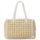 High Tide Striped Raffia Medium Tote