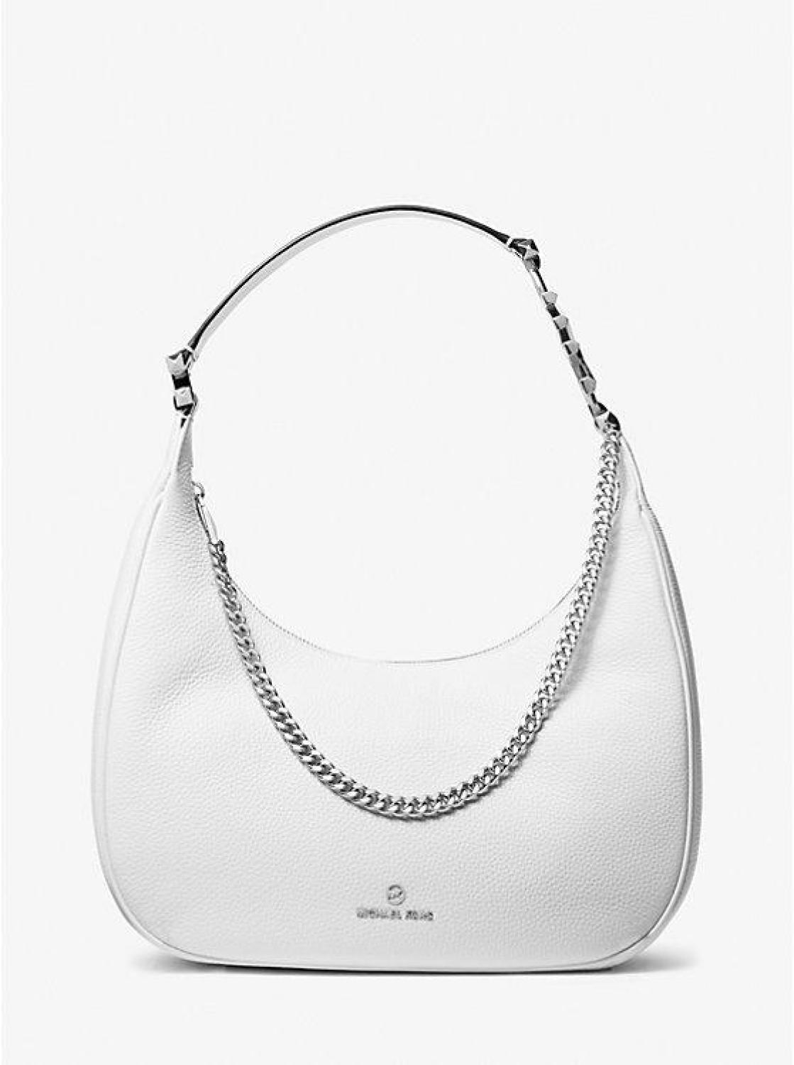 Piper Large Pebbled Leather Shoulder Bag
