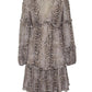 Michael Michael Kors Animal Print V-Neck Dress