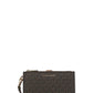 Michael Michael Kors Adele Logo Plaque Clutch Bag