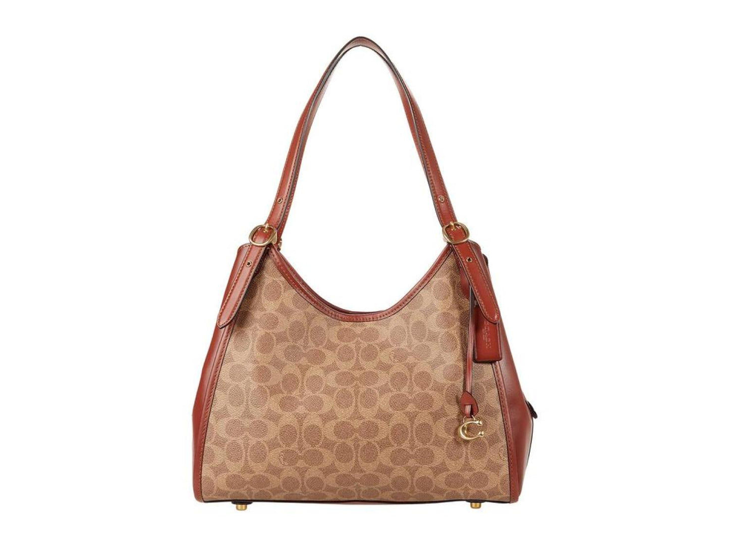 Coated Canvas Signature Lori Shoulder Bag