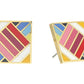 Patchwork Enamel Studs Earrings