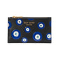Morgan Evil Eye Embellished Small Slim Bifold Wallet