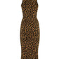 Michael Michael Kors Leopard Jacquard Midi Dress